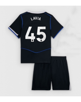 Billige Fotballdrakt Chelsea Romeo Lavia #45 Replika Tredjedraktsett Barn 2025-26 Kortermet (med bukser)